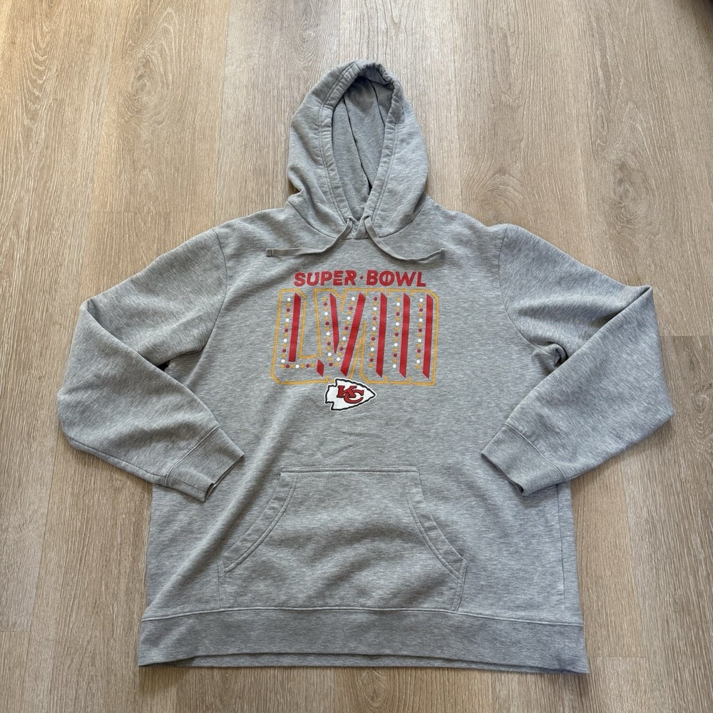 Fanatics NFL Kansas‎ City Chiefs Superbowl Hoodie Men's XXL Stitched Pullover